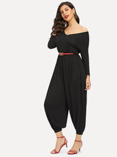 Load image into Gallery viewer, Cutout Back Harem Jumpsuit With Belt