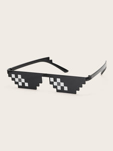 Mosaic Frame Flat Top Sunglasses