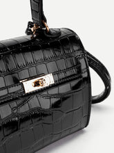 Load image into Gallery viewer, Crocodile Print PU Shoulder Bag