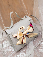 Load image into Gallery viewer, Pebble Detail Bow Tie Satchel Bag