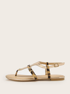 Plain Toe Post Sandals