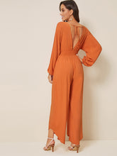 Load image into Gallery viewer, Split Sleeve Asymmetrical Hem Jumpsuit