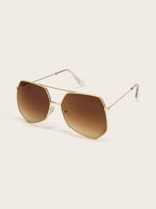 Top Bar Aviator Sunglasses With Case