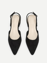 Load image into Gallery viewer, Solid Slingback Dorsay Flats