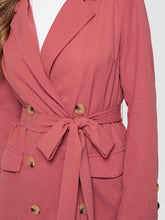 Load image into Gallery viewer, Button Detail Notched Collar Coat