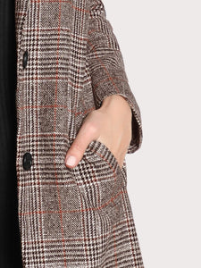 Plaid Boxy Coat