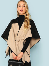 Load image into Gallery viewer, Cut and Sew Lace Up Coat