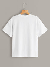 Load image into Gallery viewer, Bee &amp; Letter Print Tee