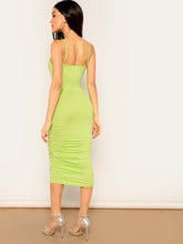 Load image into Gallery viewer, Ruched Cami Midi Dress