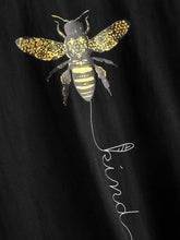 Load image into Gallery viewer, Bee &amp; Letter Print Tee