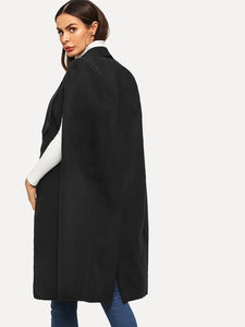 Shawl Collar Longline Coat