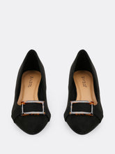 Load image into Gallery viewer, Pointy Low Chunky Buckle Heels