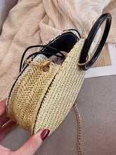 Load image into Gallery viewer, Woven Round Shaped Chain Bag With Ring Handle