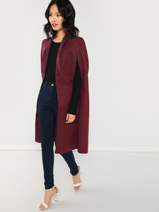 Shawl Collar Longline Coat