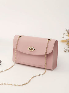 Twist Lock Flap Chain Bag