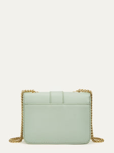 Push Lock Chain Crossbody Bag