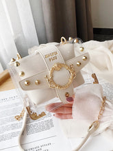 Load image into Gallery viewer, Studded Decor Clear Bag With Inner Pouch