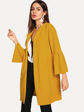 Load image into Gallery viewer, Flounce Sleeve Open Front Coat