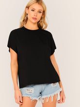 Load image into Gallery viewer, Short Sleeve Solid Top