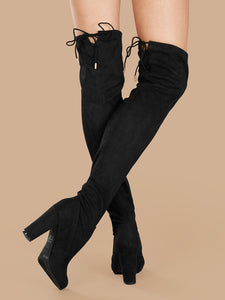 Heeled Over The Knee Stretch Boots