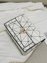 Load image into Gallery viewer, Geometric Print Chain Crossbody Bag