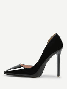 Pointed Toe PU Pumps