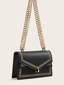 Flap Chain Crossbody Bag