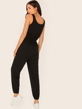 Load image into Gallery viewer, Drawstring Waist Tank Jumpsuit