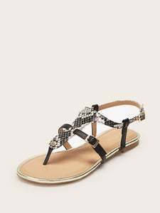 Plain Toe Post Sandals