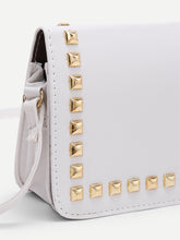 Load image into Gallery viewer, Studded PU Flap Bag