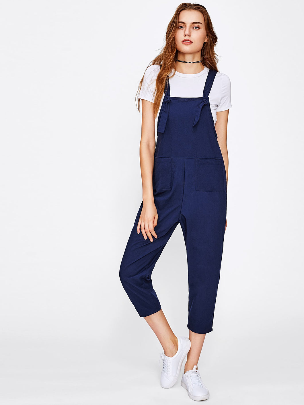 Dual Pocket Overall Pants