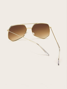 Top Bar Aviator Sunglasses With Case