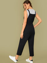 Load image into Gallery viewer, Pocket Side Belted Overall Jumpsuit