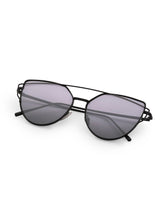 Load image into Gallery viewer, Black Lenses Cat Eye Metal Frame Sunglasses