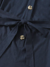 Load image into Gallery viewer, Solid Button Front Belted Utility Romper