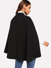 Load image into Gallery viewer, Single Button Cape Coat