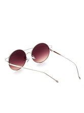 Load image into Gallery viewer, Silver Double Bridge Round Sunglasses