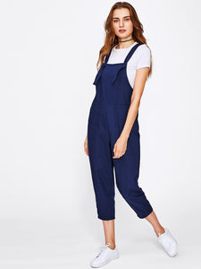 Dual Pocket Overall Pants