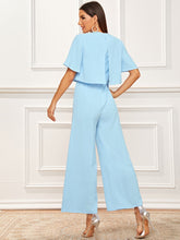 Load image into Gallery viewer, Pearls Beaded Neck Peekaboo Two Layer Jumpsuit