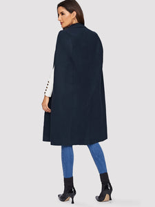 Shawl Collar Longline Coat