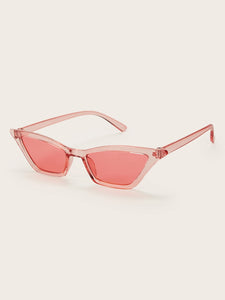 Plain Frame Tinted Lens Sunglasses