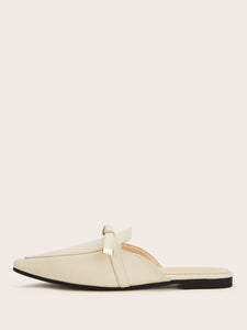 Point Toe Flat Mules